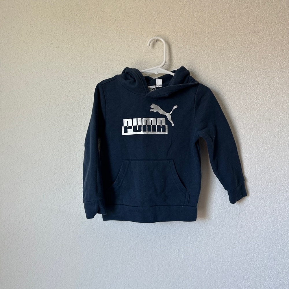 Puma Kids Navy Hoodie Size 24m